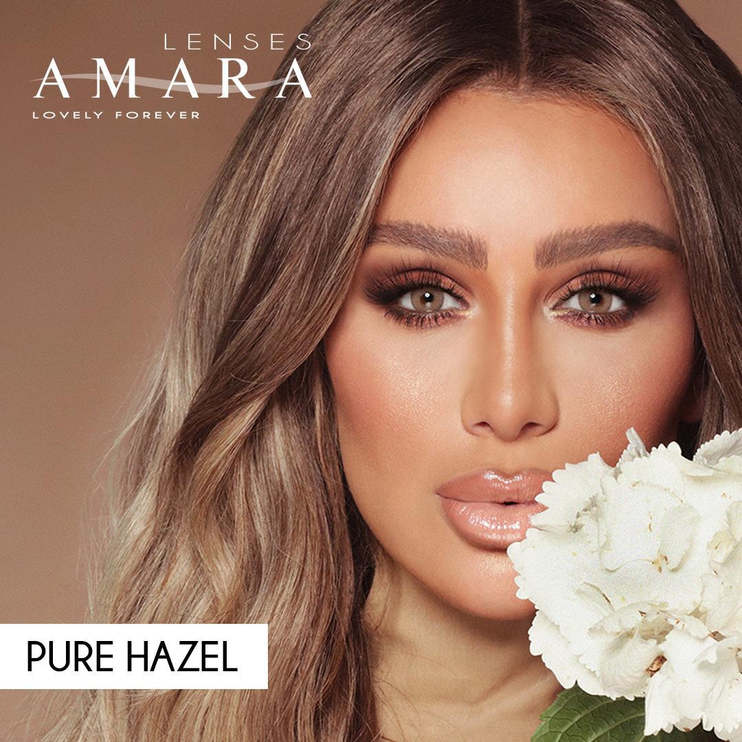  لنز رنگی چشم   Amara Pure Hazel