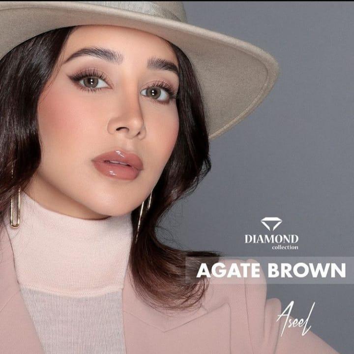  لنز رنگی چشم   Bella Diamond Agate Brown