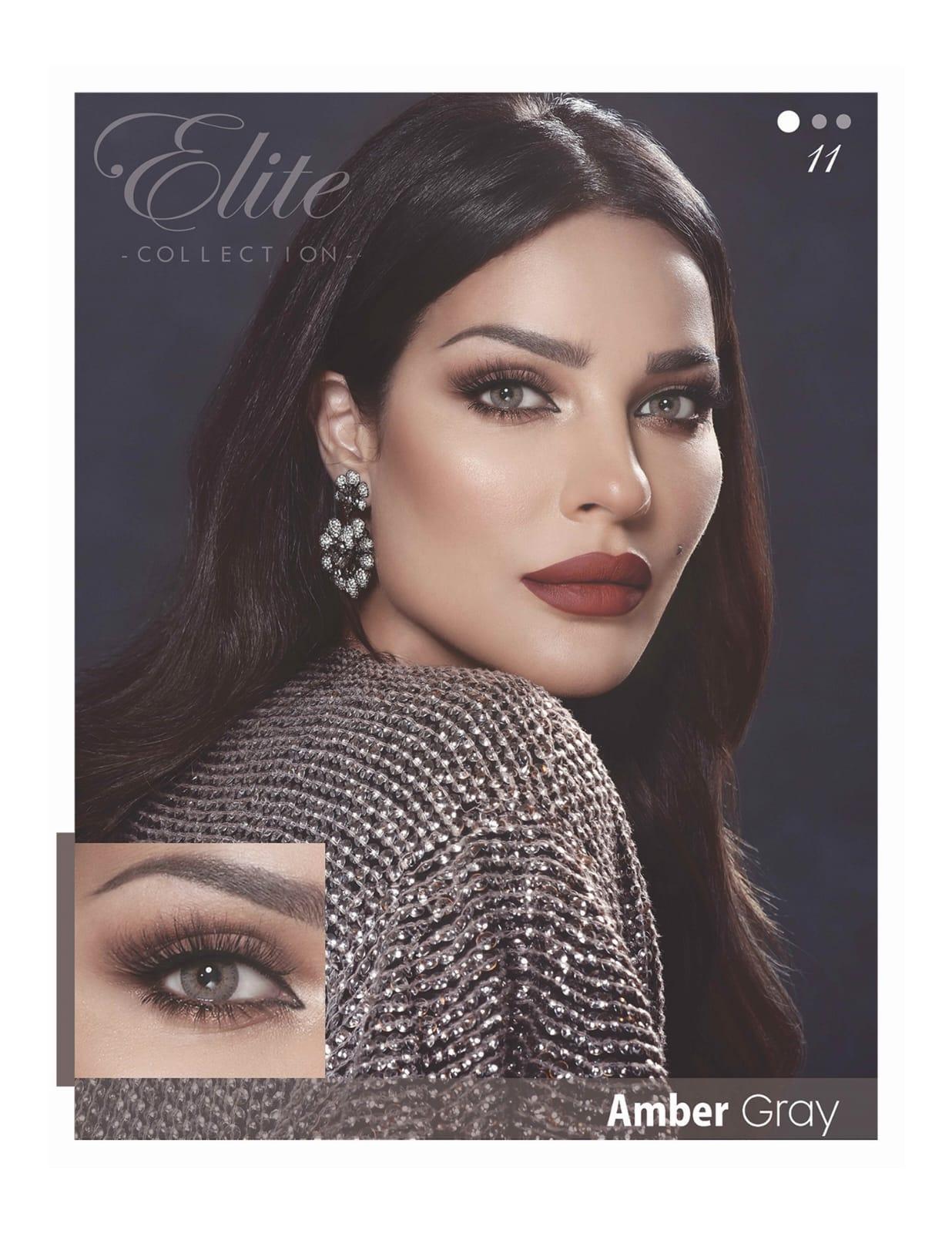  لنز رنگی چشم   Bella Elite Amber Grey