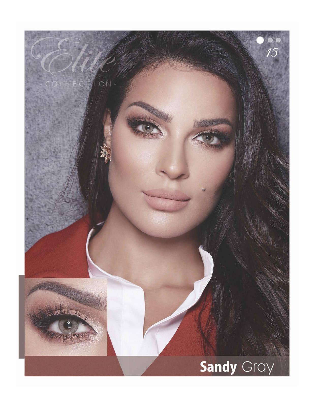  لنز رنگی چشم   Bella Elite Sandy Grey