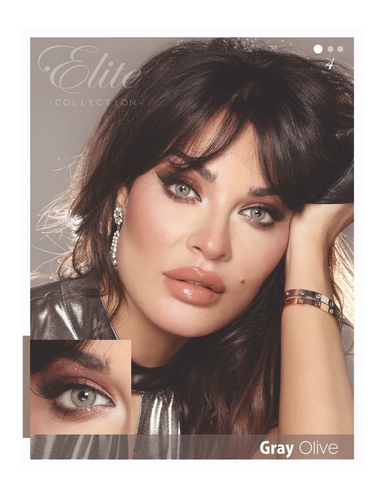 لنز Bella Elite Grey Olive