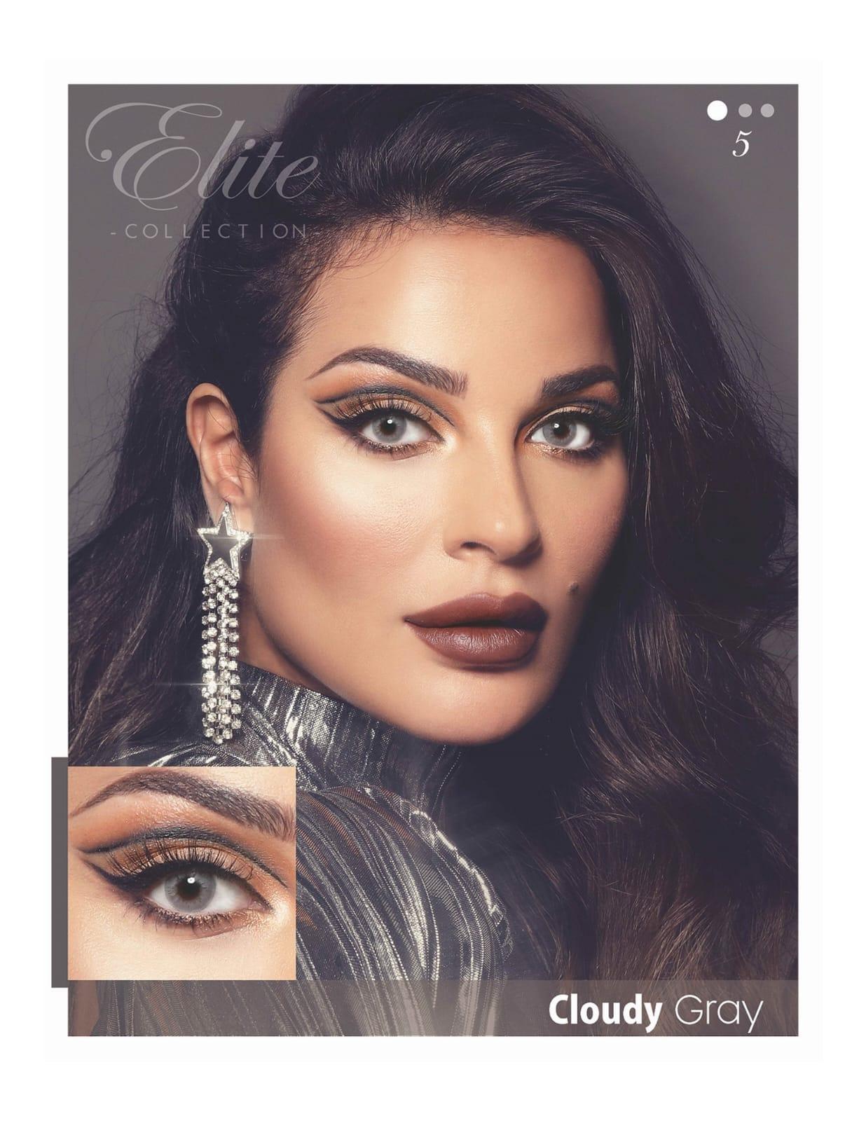  لنز رنگی چشم   Bella Elite Cloudy Grey