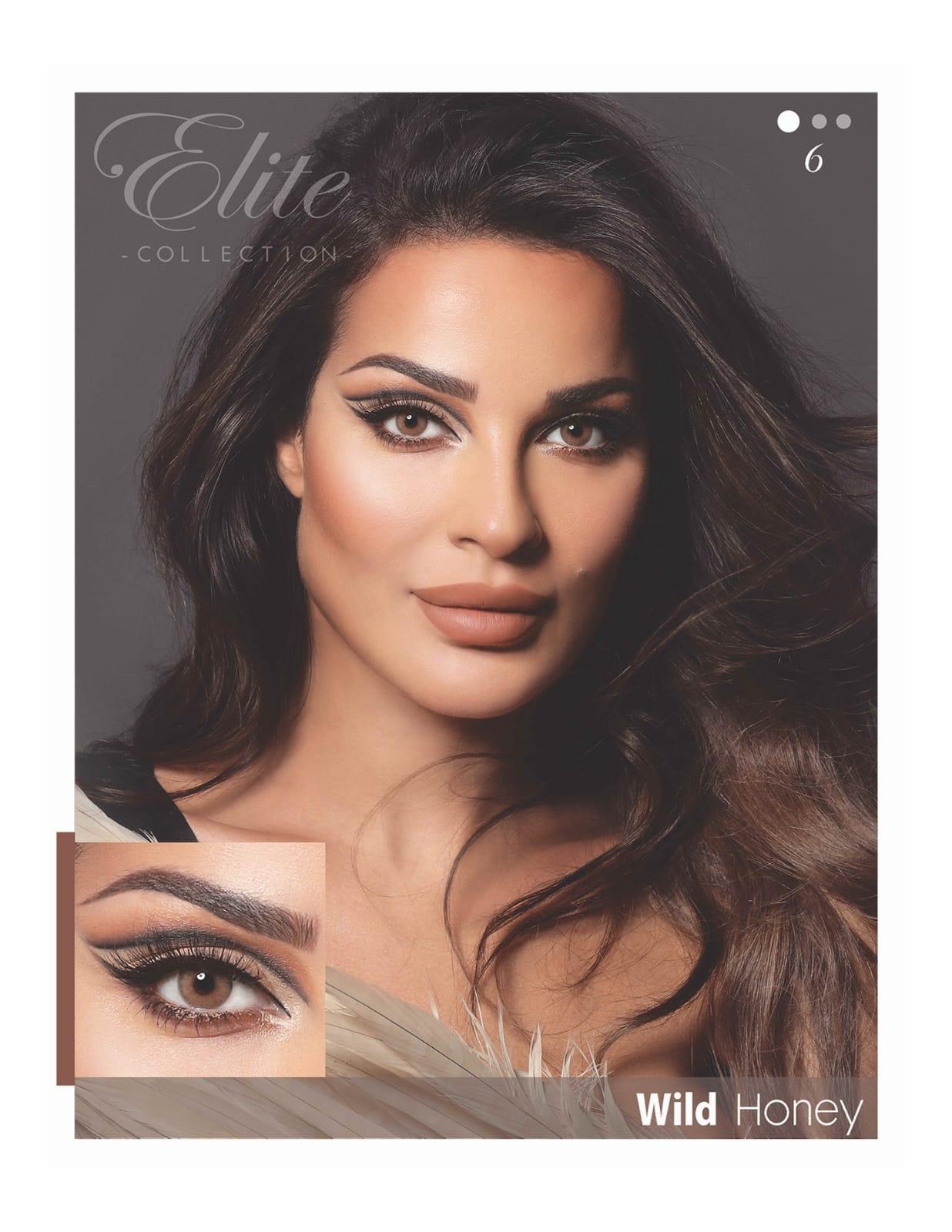  لنز رنگی چشم   Bella Elite Wide Honey
