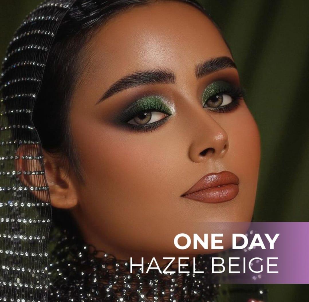  لنز رنگی چشم   Bella One Day Hazel Beige