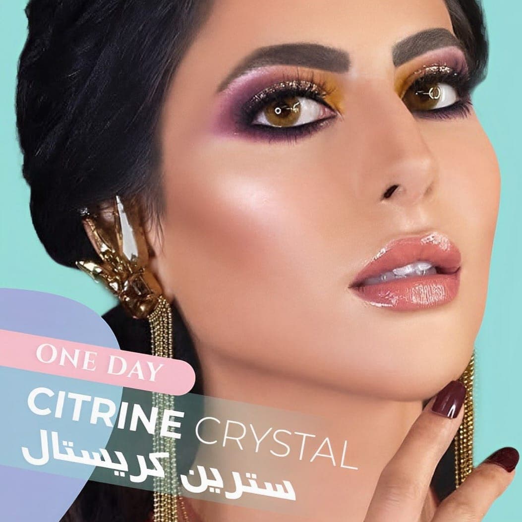 لنز چشم رنگی Bella One Day Citrine Crystal